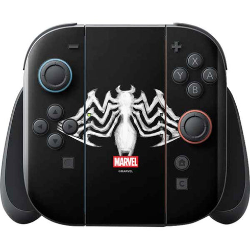 Marvel Venom Venom Logo Nintendo Switch 2 (2025) with Joy-Con Skin